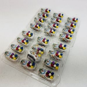 Lot Of 24 - Matix Souvenir Magnet Single Shoe With Tulips